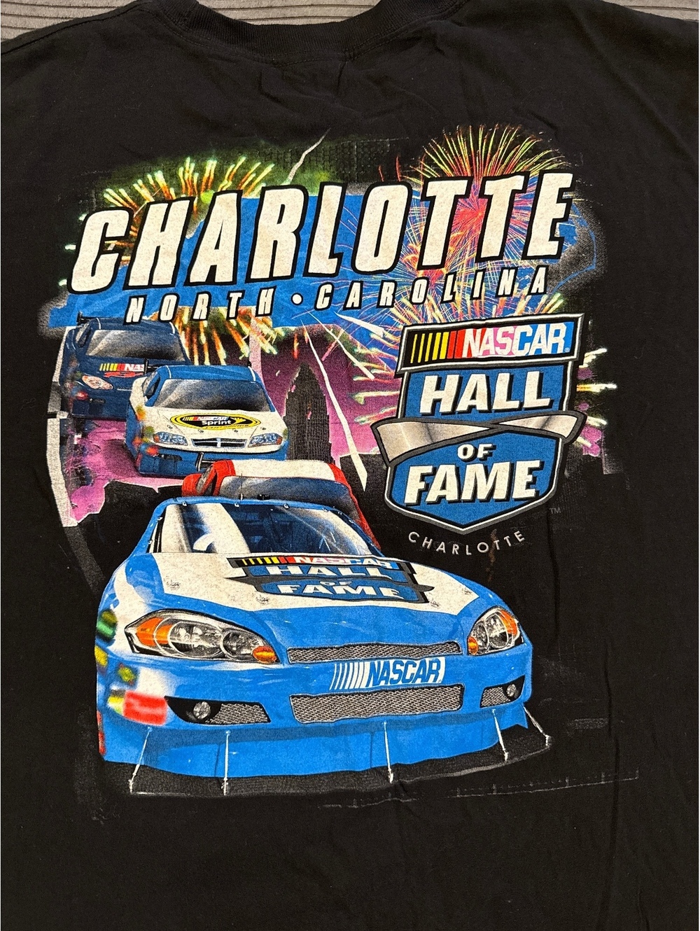 NASCAR Charlotte Hall of Fame Black Graphic T-Shirt 3XL
